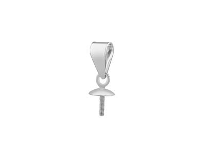 Portagioie Per Perla, Calotta Da 3 Mm, Argento 925