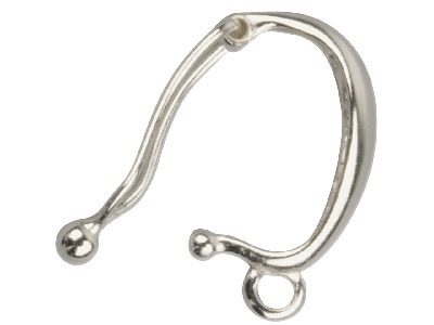 Clip Con Anello Da 14 Mm, Apertura Interna Da 5,5 Mm, Argento 925 - Immagine Standard - 2