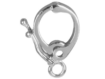 Clip Con Anello Da 14 Mm, Apertura Interna Da 7 Mm, Argento 925