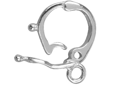 Clip Con Anello Da 14 Mm, Apertura Interna Da 7 Mm, Argento 925 - Immagine Standard - 2