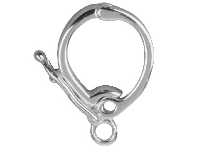 Clip Con Anello Da 15 Mm, Apertura Interna Da 10 Mm, Argento 925 - Immagine Standard - 1