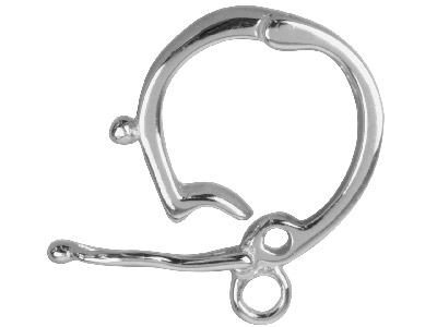 Clip Con Anello Da 15 Mm, Apertura Interna Da 10 Mm, Argento 925 - Immagine Standard - 2