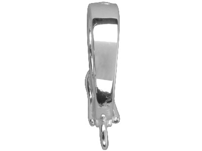 Clip Con Anello Da 15 Mm, Apertura Interna Da 10 Mm, Argento 925 - Immagine Standard - 3
