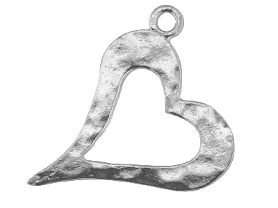 Ciondolo Cuore Ritagliato 12 Mm, Argento 925