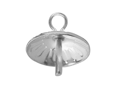 Fermaglio Per Perle Con Calotta Da 5 Mm, Argento 925, Sacchetto Da 10 - Immagine Standard - 2