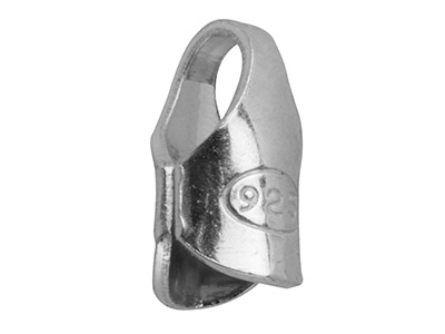 Estremit@ Della Catena Con Diametrointerno Di 3 Mm, Argento 925, Pacc Hetto Da 10 Argento 925 - Immagine Standard - 2