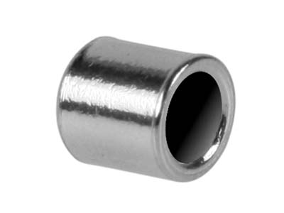 Terminale Da Schiacciare, Forma Tubo 1,3 X 2mm, Argento 925, Sacchettoda 12