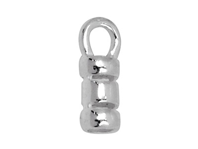 Estremit Del Tubo Diametro Interno2 Mm, Argento 925, Pacchetto Da 10