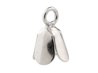 Campana Con Bordo Decorativo, Modello Piccolo, Argento 925, Sacchetto Da 6