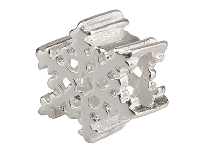 Ciondolo Palla Fiocco Di Neve, Argento 925