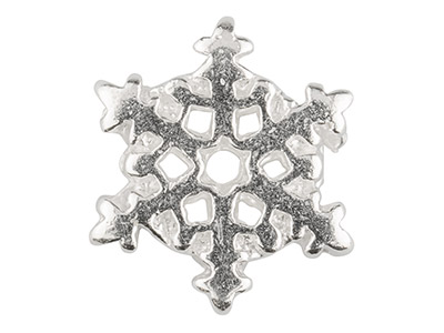 Charm A Forma Di Fiocco Di Neve, Argento 925 - Immagine Standard - 2