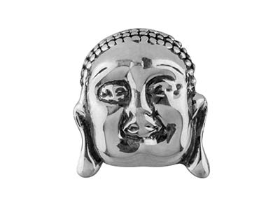 Perlina Per Charm A Forma Di Buddha, Argento 925