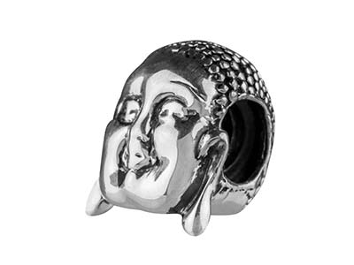 Ciondolo A Sfera, Motivo Buddha 10 Mm, Argento 925 - Immagine Standard - 2