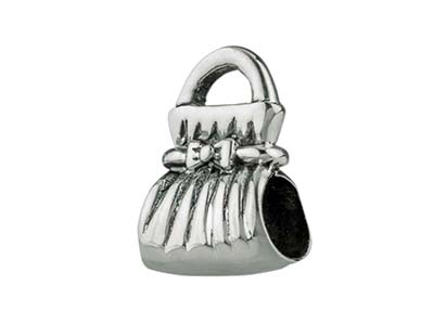Ciondolo A Sfera, Motivo Borsetta 13,30 Mm, Argento 925 - Immagine Standard - 2