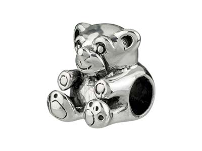 Ciondolo A Sfera, Motivo Orsetto 10mm, Argento 925 - Immagine Standard - 2