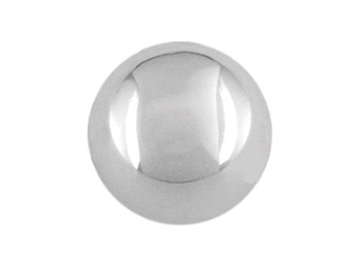 Perlina Semplice Semi-solida E Senza Fori, 7 Mm, Argento 925 - Immagine Standard - 1