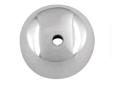 Distanziatore Piatto Rotondo 3,4 X 2 Mm, Argento 925, Sacchetto Da 10
