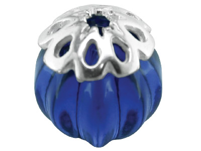 Calotta Traforata Da 8 MM Per Perla, 8 Petali, Argento 925 - Immagine Standard - 2