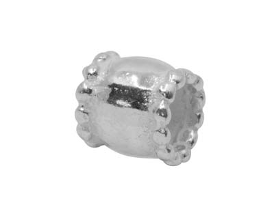 Distanziatore Decorativo 6 X 5,5 Mm, Argento 925, Sacchetto Da 6