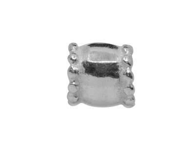 Confezione Da 6 Distanziali A Tubo, 6 X 5,5 Mm, Con Foro Di Diametro 3,5 Mm, Argento 925 - Immagine Standard - 2