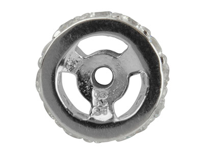 Distanziatore Per Perle Da 6 Mm, Argento 925 Con Zirconi - Immagine Standard - 2
