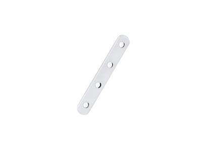 Distanziatore Barretta A 4 Fori, Argento 925, Sacchetto Da 10