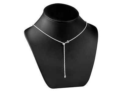 Fermo A Sfera 6 MM 2 Fori Con Anello, Cuore In Silicone, Argento 925 - Immagine Standard - 4