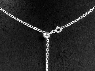 Fermo A Sfera 6 MM 2 Fori Con Anello, Cuore In Silicone, Argento 925 - Immagine Standard - 5
