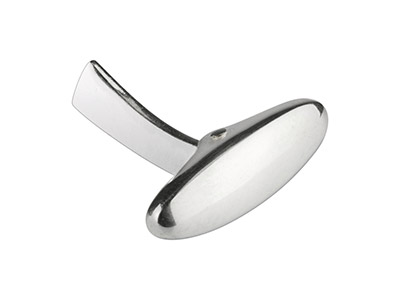 Gemello Ovale A Coda Di Balena, Argento 925 - Immagine Standard - 1