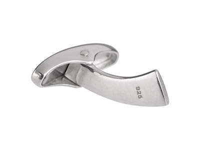 Gemello Ovale A Coda Di Balena, Argento 925 - Immagine Standard - 2