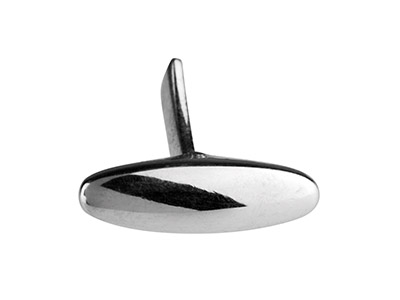 Sistema Gemelli Ovale In Argento 925, Per Pezzo - Immagine Standard - 3