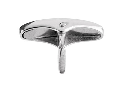 Sistema Gemelli Ovale In Argento 925, Per Pezzo - Immagine Standard - 4