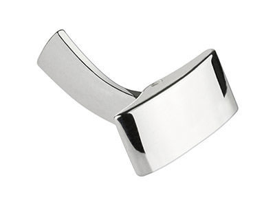 Sistema Di Gemelli Rettangolari, Argento 925, Pezzo