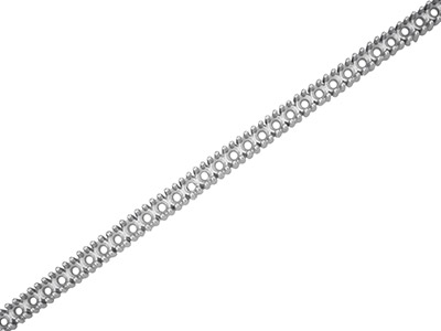 Striscia A Castoni, Ss0012, Argento 925