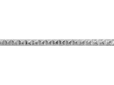 Filo Goffrato Piramidale MM 4,20, Argento 925 Semiduro