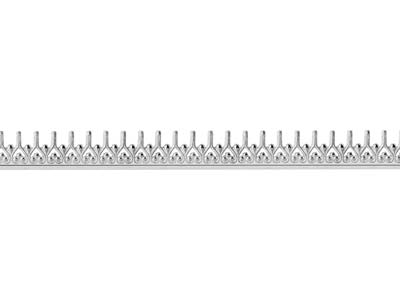 Fascia Da Galleria wishbone 0,70 X 5,20 Mm, Argento 925 Semiduro
