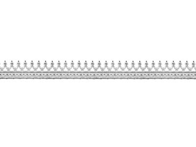 Fascia Crown Gallery, 0,50 X 5,10 Mm, Argento 925 Semiduro