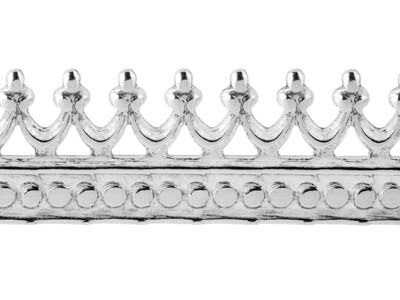 Fascia Crown Gallery, 0,50 X 5,10 Mm, Argento 925 Semiduro - Immagine Standard - 3