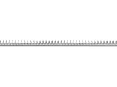 Banda Galleria Conchiglia 0.50 X 2.60 Mm, Argento 925 Semiduro