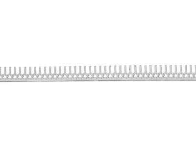 Fascia Da Galleria 0,70 X 4,80 Mm, Argento 925 Semiduro