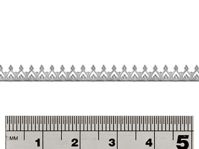 Fascia Galleria Cuori Invertiti, 0,60x 4,50 Mm, Argento 925 Semiduro - Immagine Standard - 2