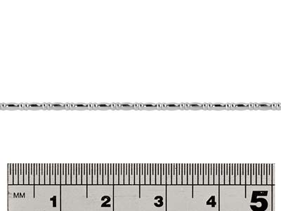 Filo Per Perline Alternato, Ovale Erondelle 1,55 Mm, Argento 925 Semi Duro - Immagine Standard - 2