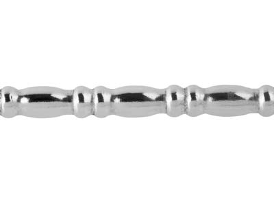 Filo Per Perline Alternato, Ovale Erondelle 1,55 Mm, Argento 925 Semi Duro - Immagine Standard - 3