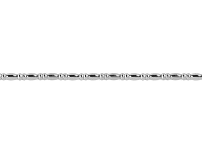 Filo Per Perline Alternato, Ovale Erondelle 2 Mm, Argento 925 Semidur O