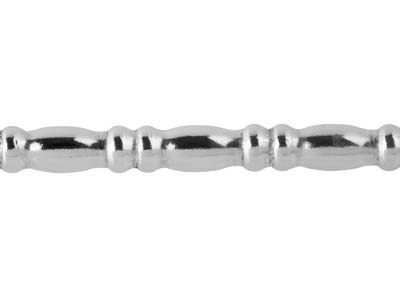Filo Per Perline Alternato, Ovale Erondelle 2 Mm, Argento 925 Semidur O - Immagine Standard - 3