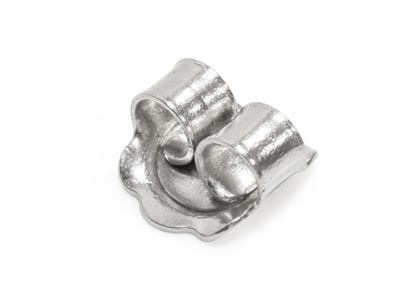 Chiusure Per Orecchini A Perno Grandi, Platino - Immagine Standard - 5