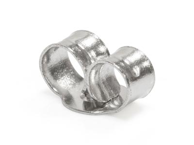 Chiusure Per Orecchini A Perno, 112, Platino - Immagine Standard - 5