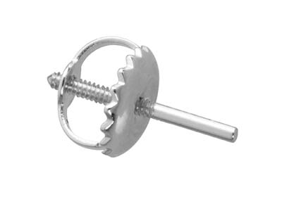 Poussette Con Barra Filettata, Platino 950, Ciascuno - Immagine Standard - 4