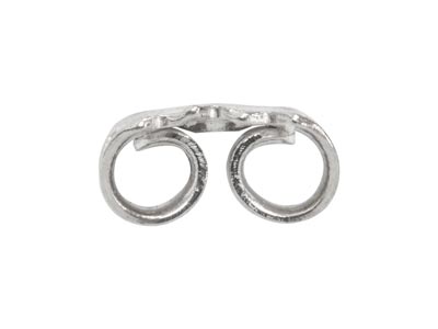 Chiusure Per Orecchini A Perno Grandi, M7406, Platino - Immagine Standard - 3