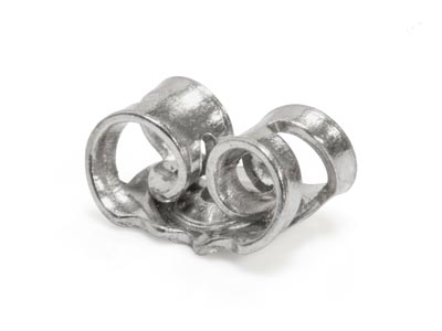 Chiusure Per Orecchini A Perno Grandi, M7406, Platino - Immagine Standard - 5